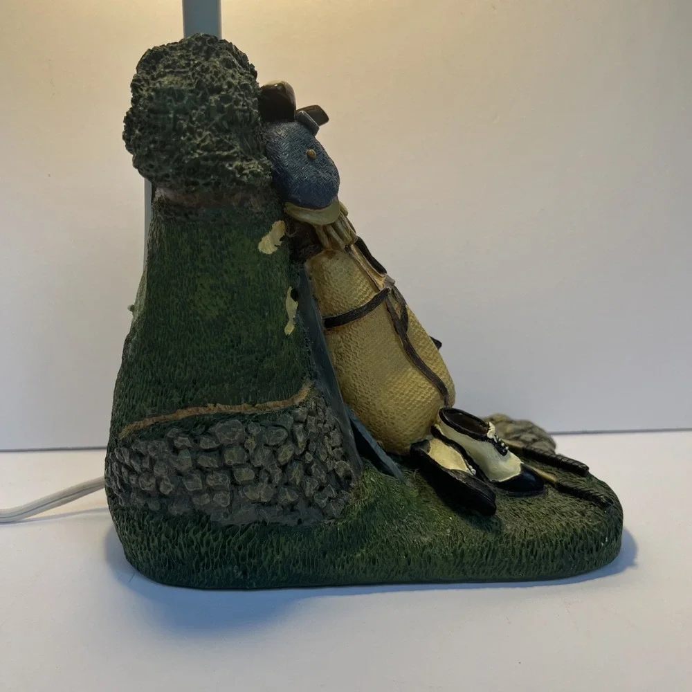 VTG 1993 Figi Graphics Golf Bag Table Desk Lamp Resin Works No Shade